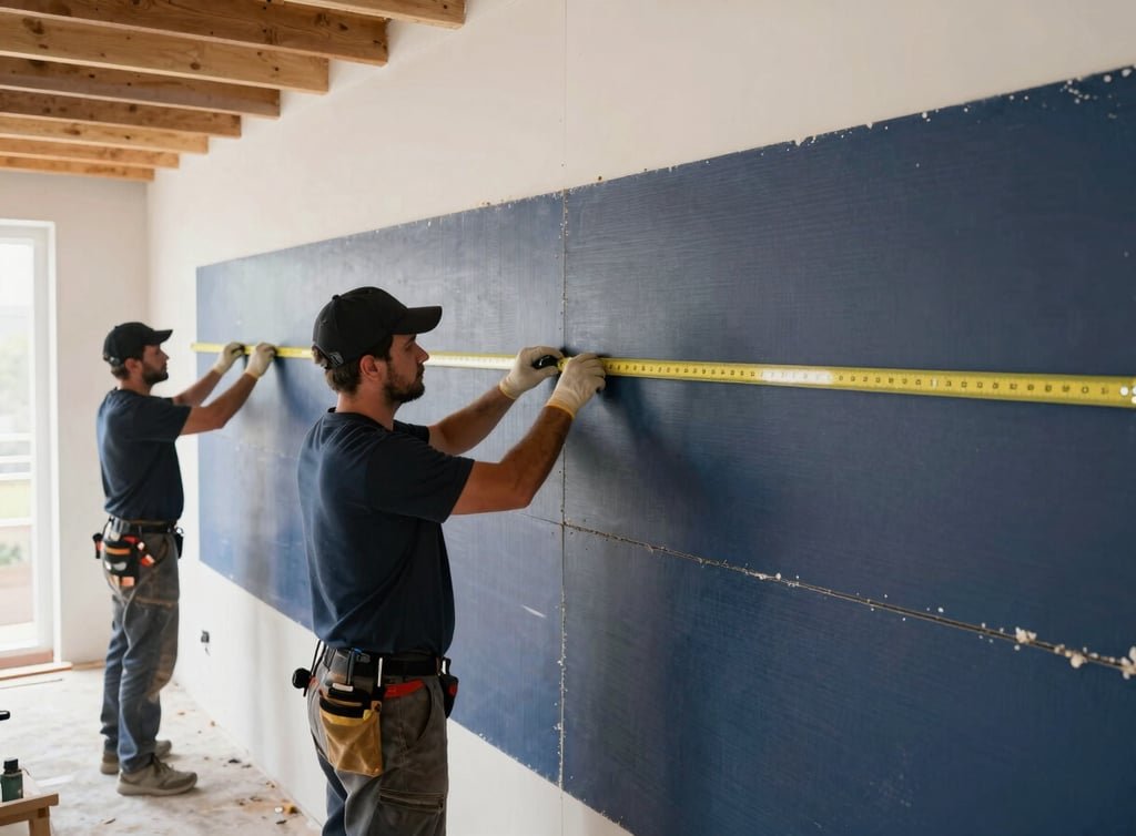Muros y divisiones en drywall